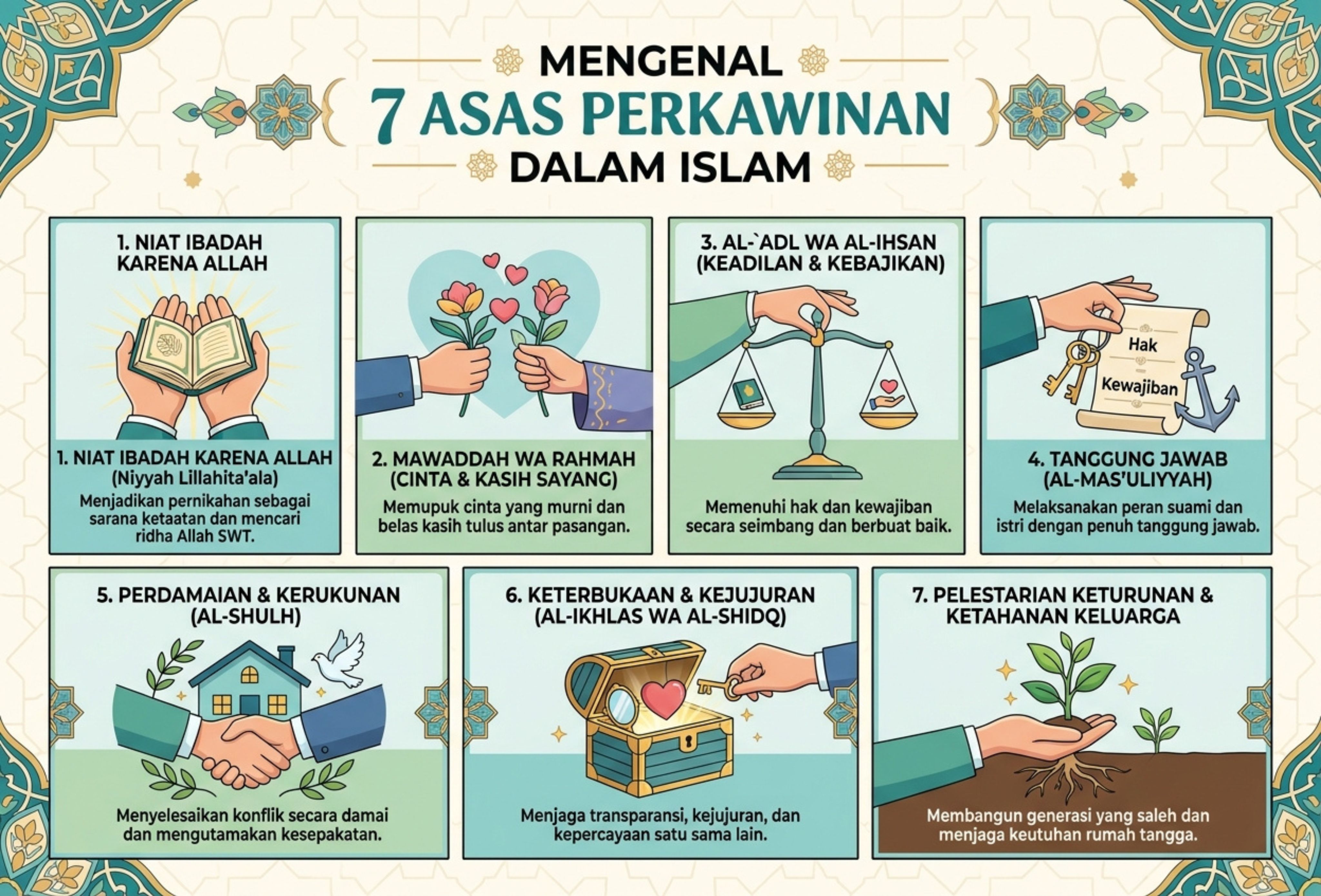 Mengenal 7 Asas Perkawinan dalam Islam