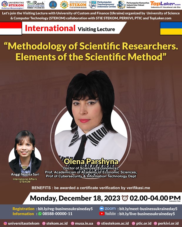 INTERNATIONAL VISITING LECTURE Methodology of Scientific Researchers. Elements of the Scientific Method