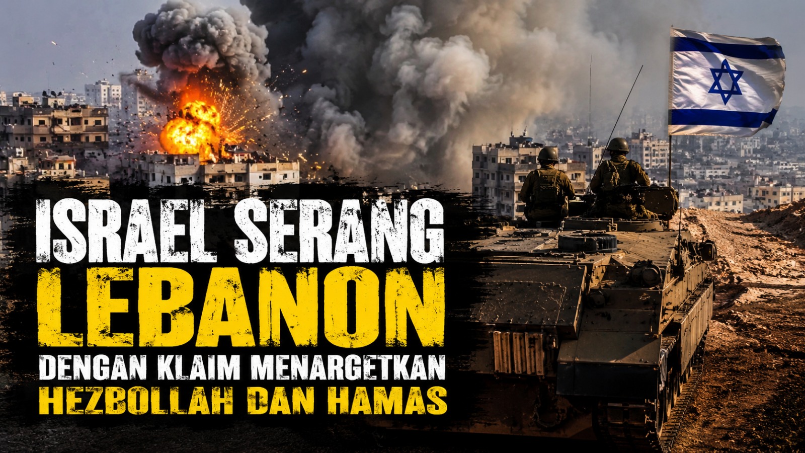 Israel Serang Lebanon dengan Klaim Menargetkan Hezbollah dan Hamas