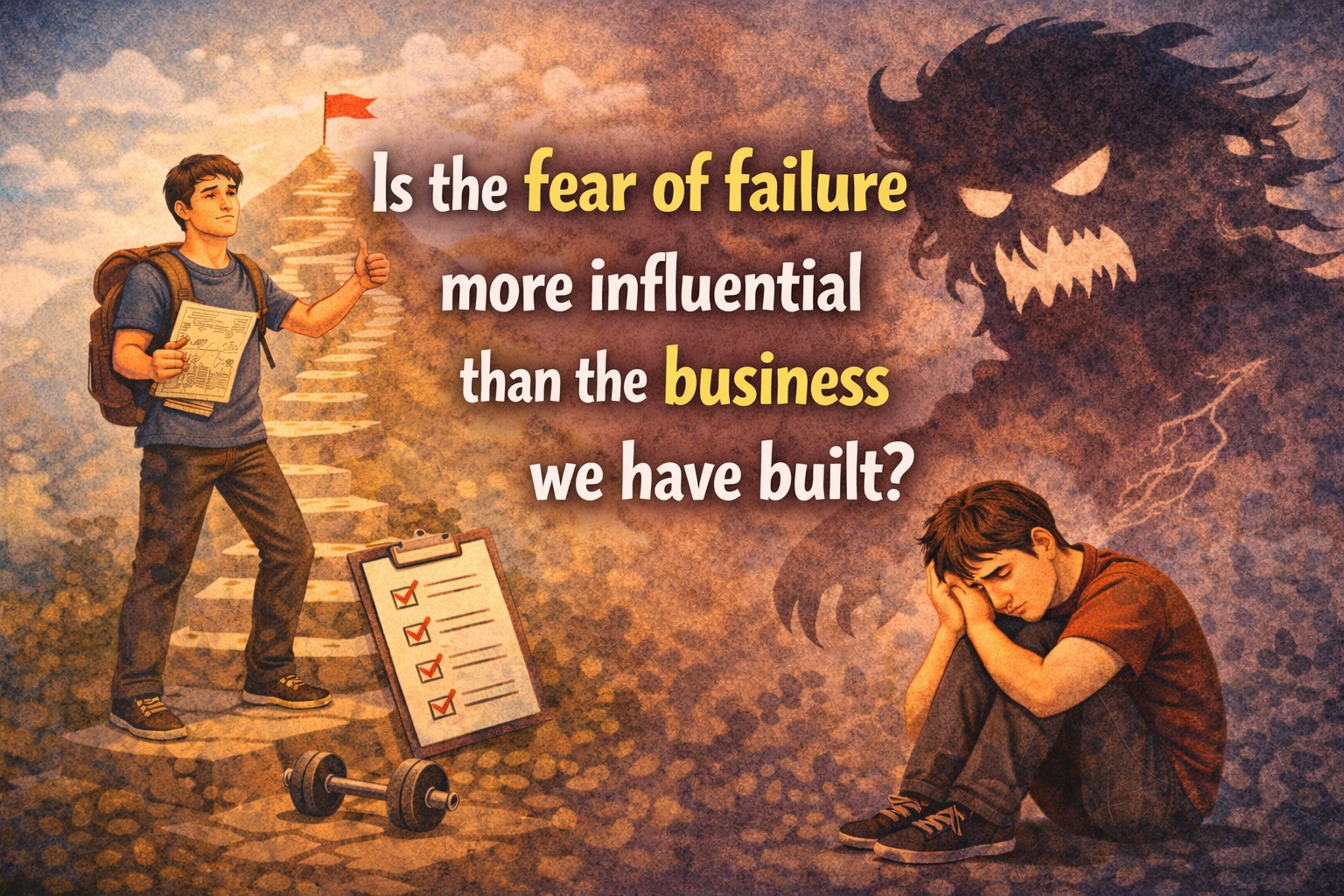 Is the fear of failure more influential than the business we have built?