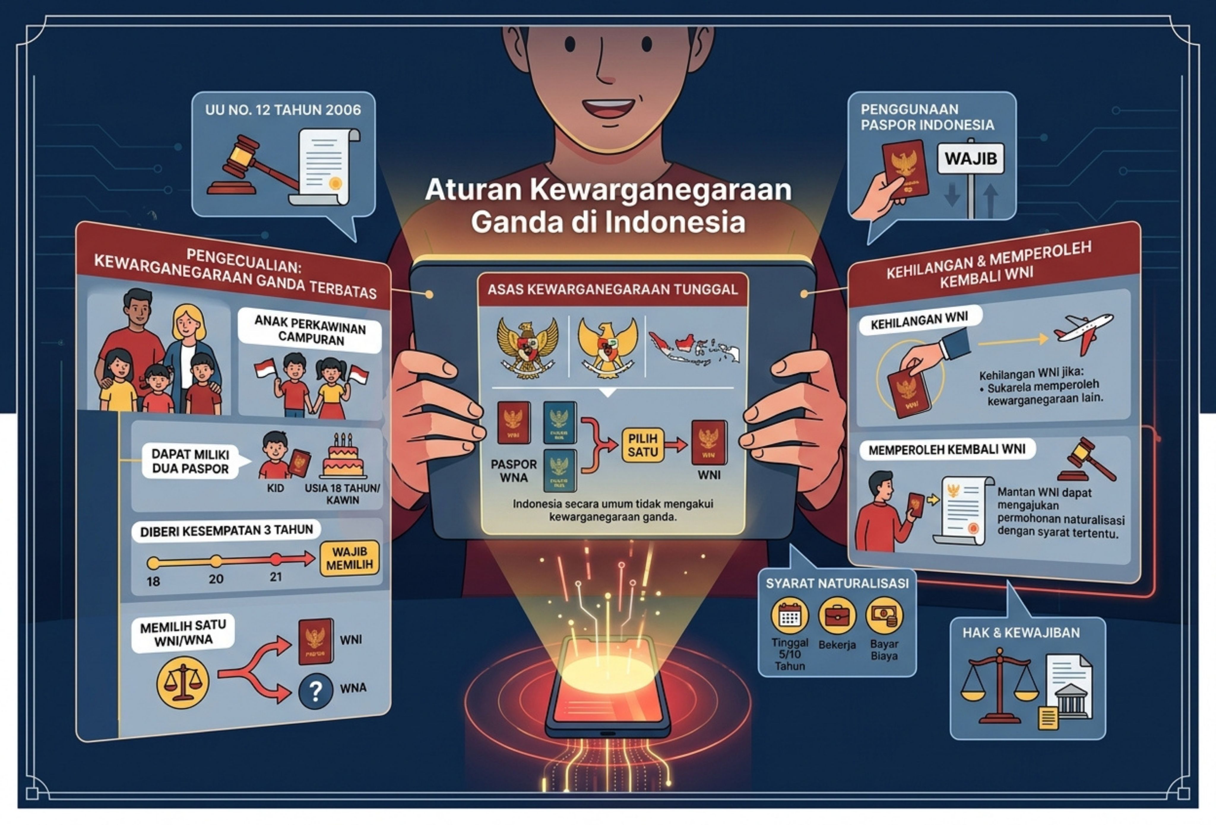 Aturan Kewarganegaraan Ganda di Indonesia