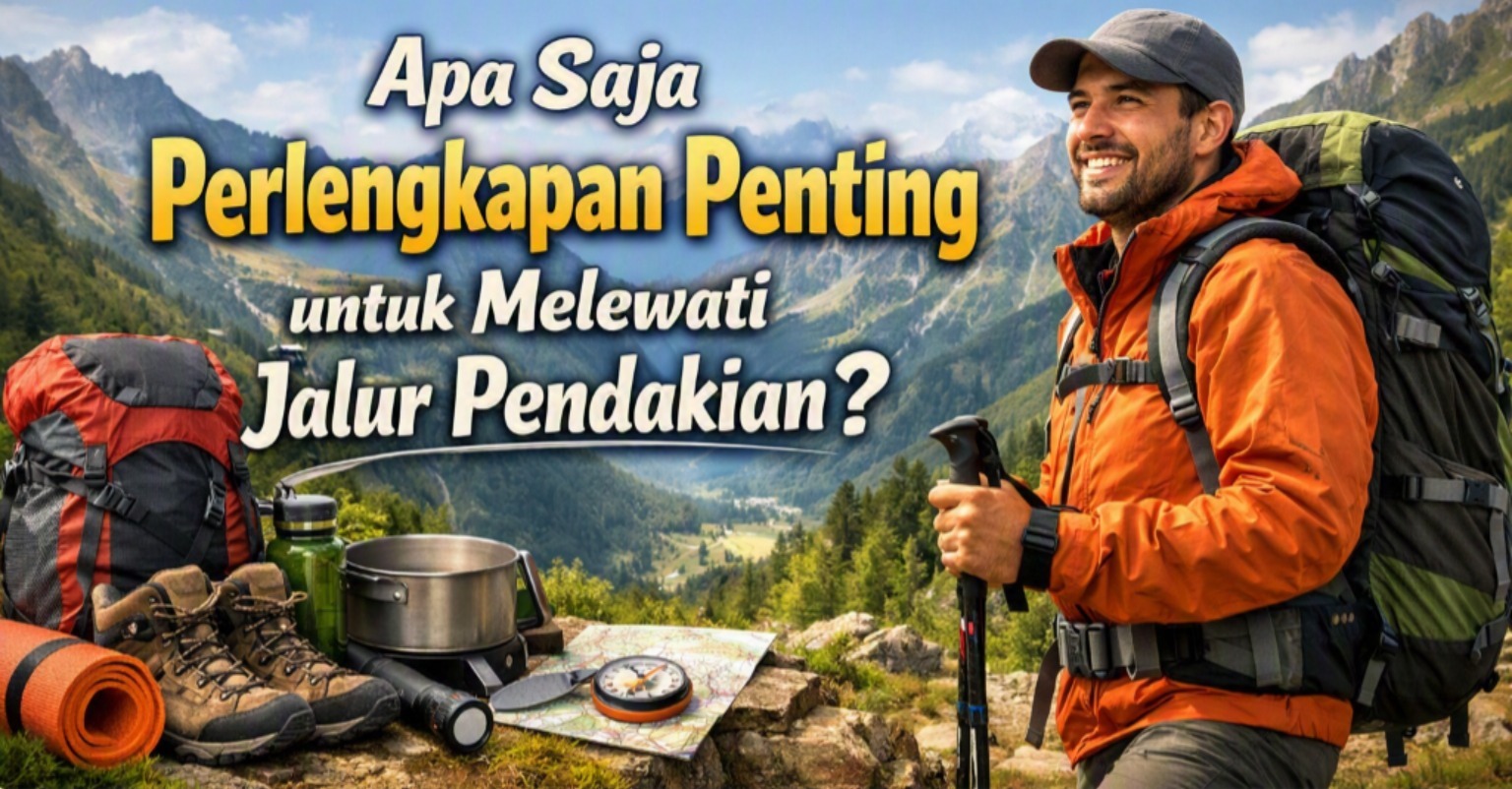 Apa Saja Perlengkapan Penting untuk Melewati Jalur Pendakian?