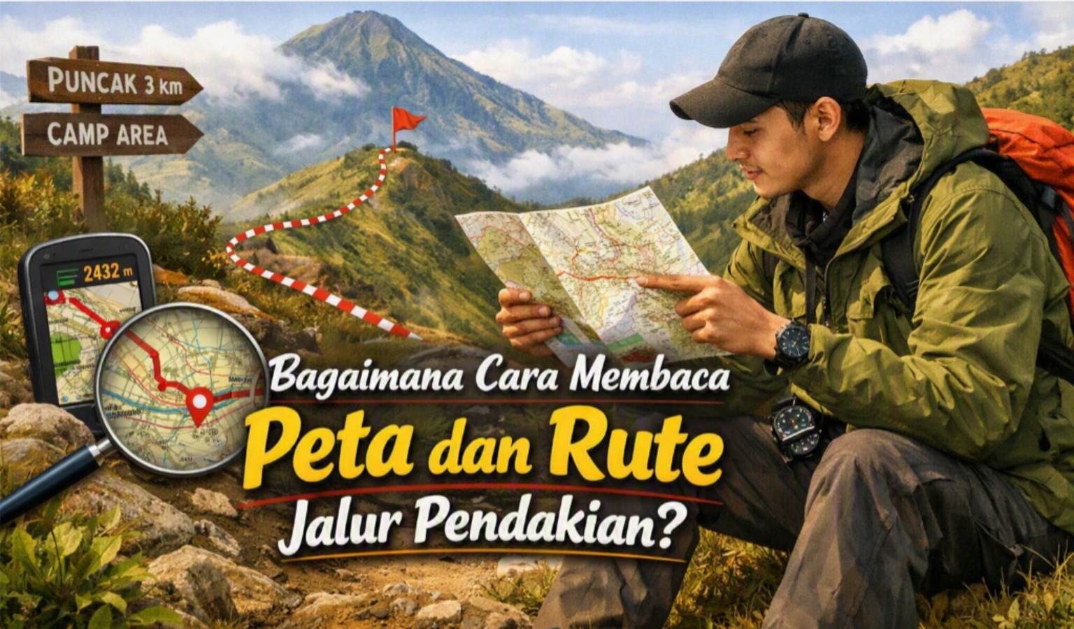 Bagaimana Cara Membaca Peta dan Rute Jalur Pendakian?