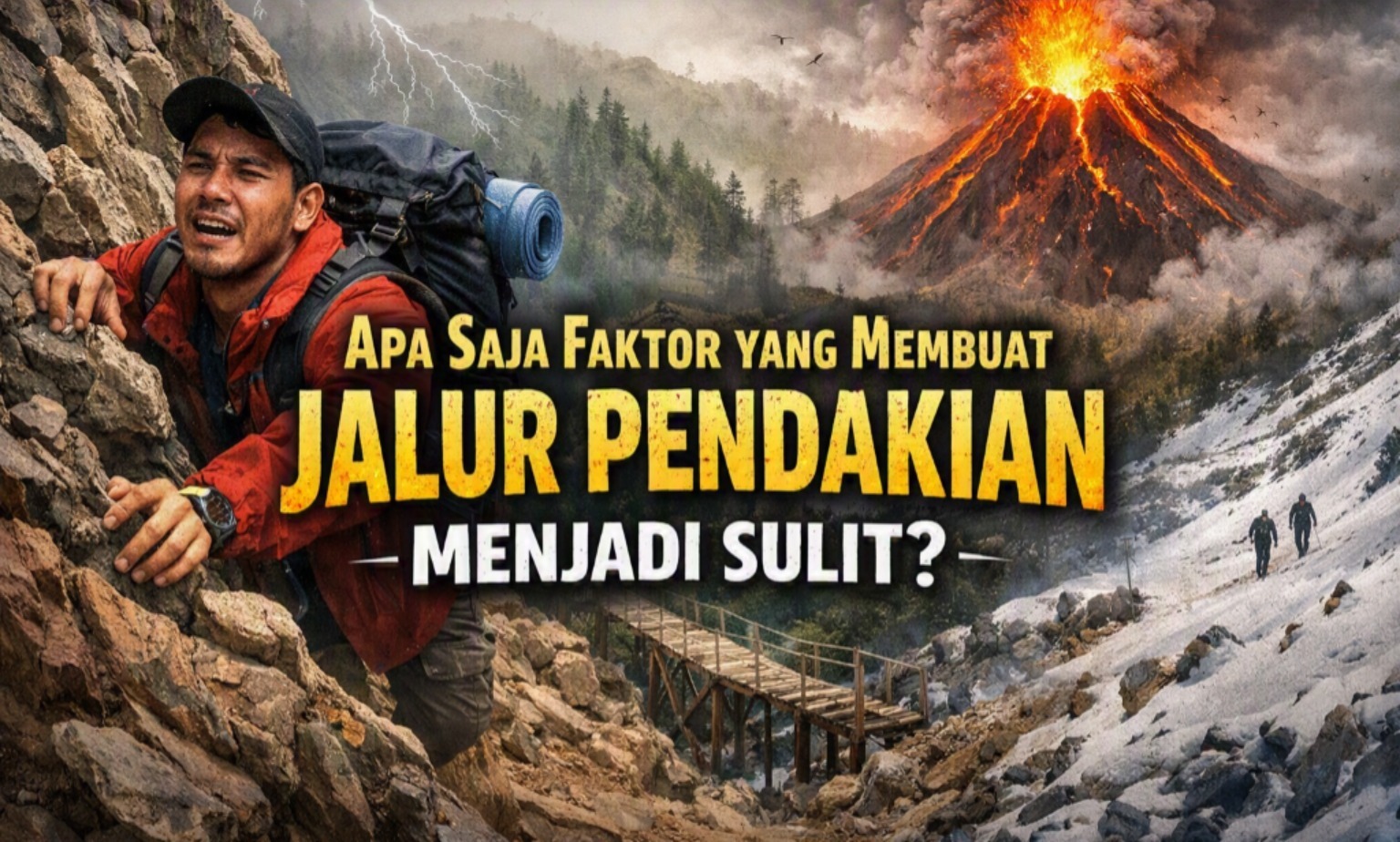 Apa Saja Faktor yang Membuat Jalur Pendakian Menjadi Sulit?