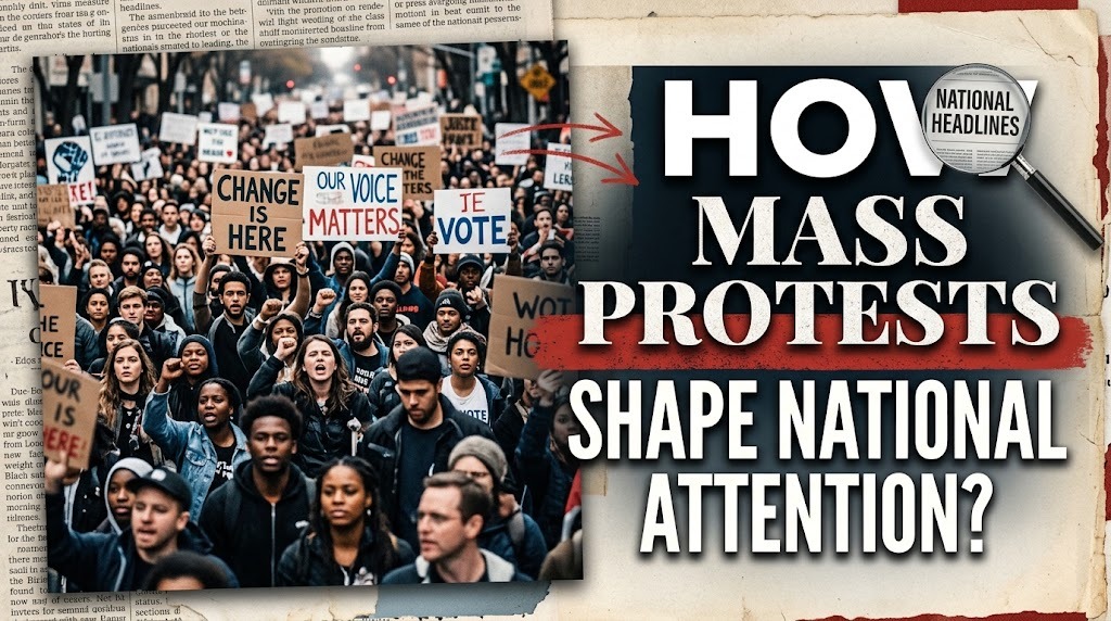 How Mass Protests Shape National Attention?
