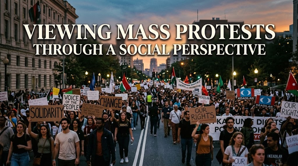Viewing Mass Protests Through a Social Perspective