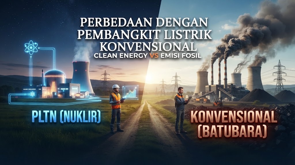 Perbedaan PLTN dengan Pembangkit Listrik Konvensional