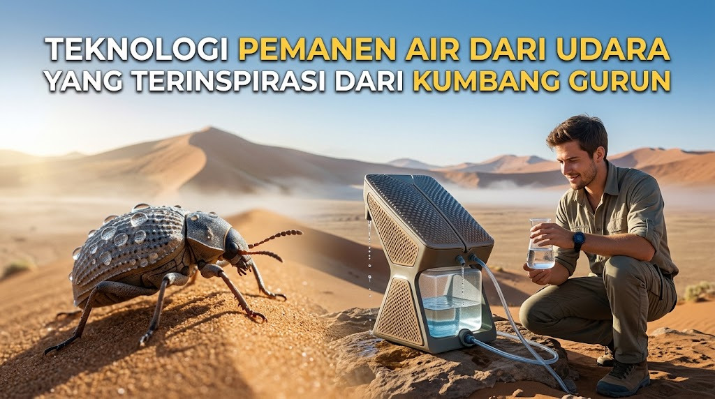 Teknologi Pemanen Air dari Udara yang Terinspirasi dari Kumbang Gurun