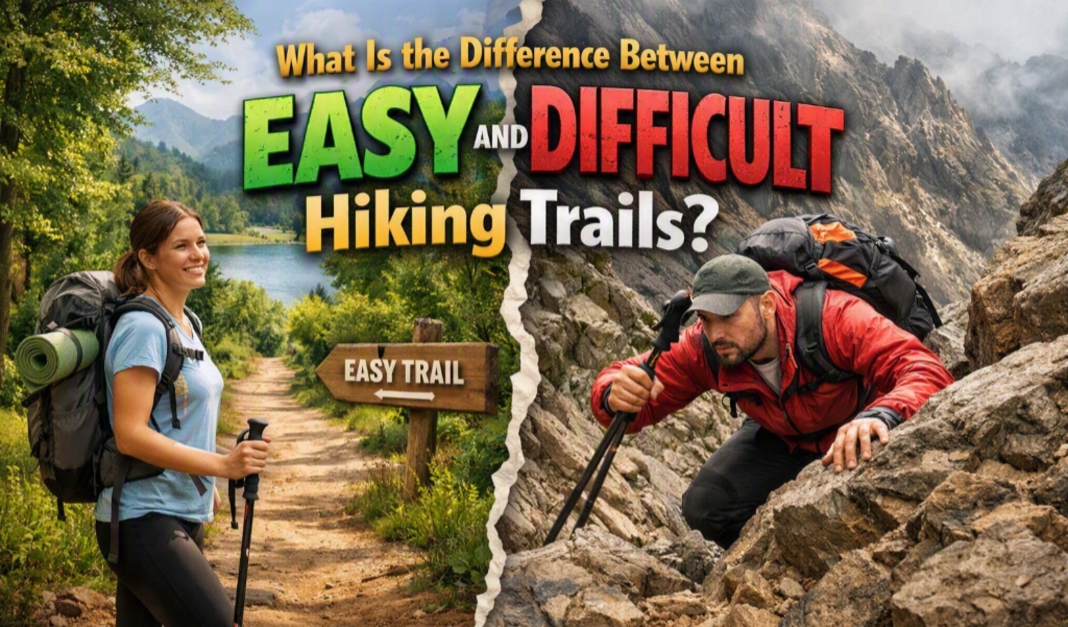 What Is the Difference Between Easy and Difficult Hiking Trails?
