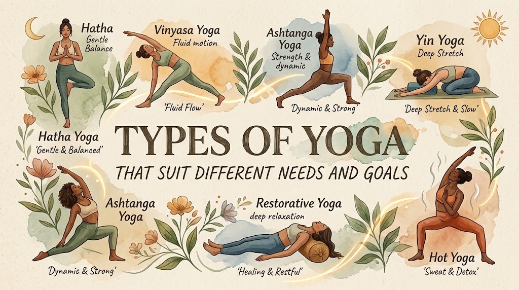 Types Of Yoga That Suit Different Needs And Goals