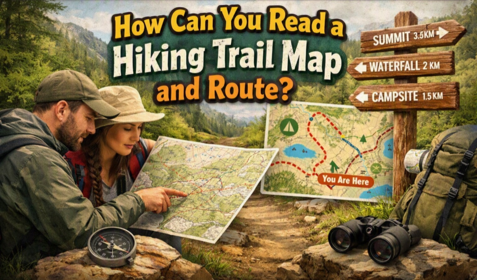 How Can You Read a Hiking Trail Map and Route?