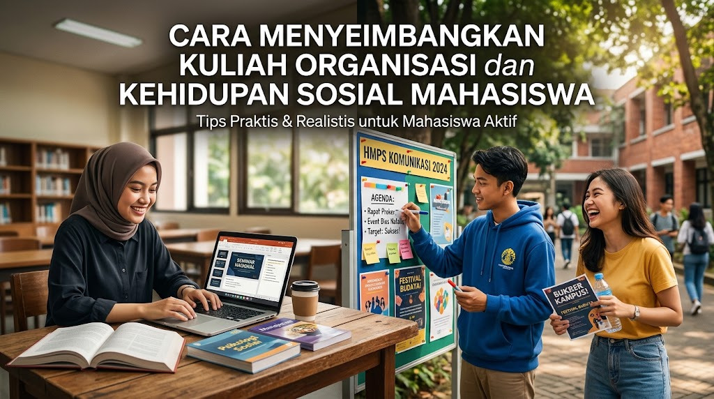Cara Menyeimbangkan Kuliah Organisasi dan Kehidupan Sosial Mahasiswa