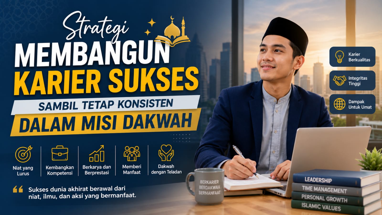 Strategi Membangun Karier Sukses Sambil Tetap Konsisten Dalam Misi Dakwah