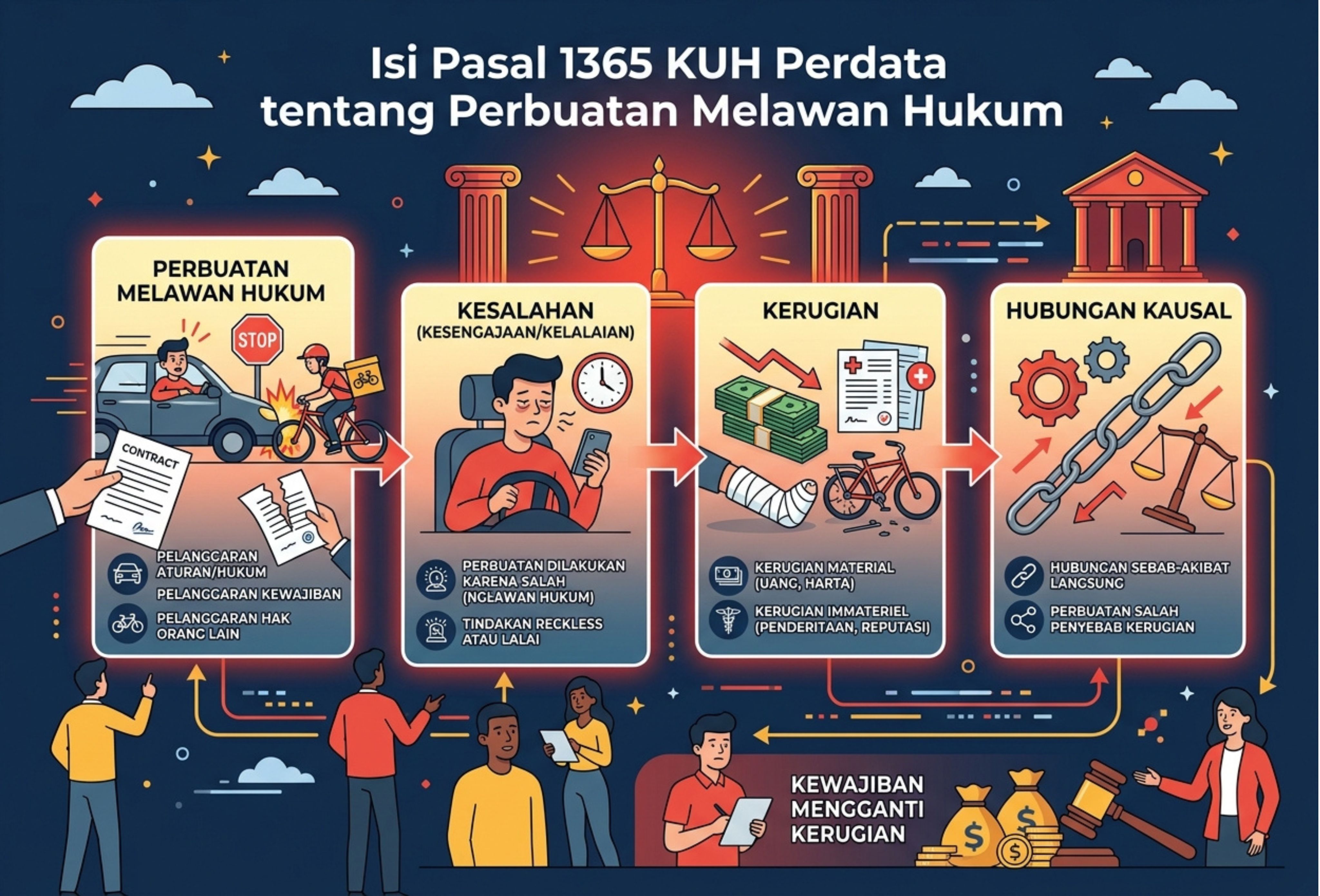 Isi Pasal 1365 KUH Perdata tentang Perbuatan Melawan Hukum