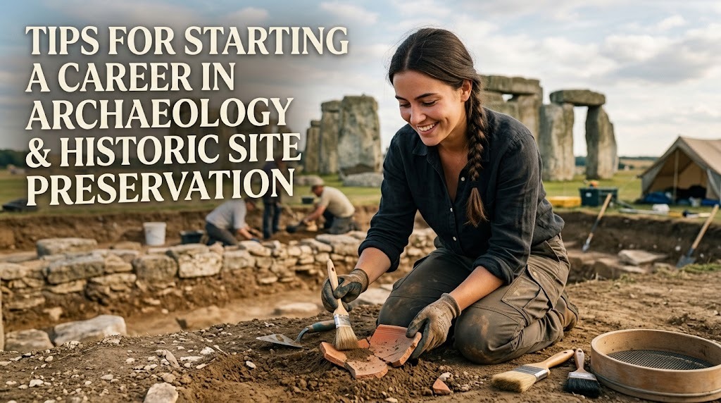 Tips for Starting a Career in Archaeology and Historic Site Preservation?