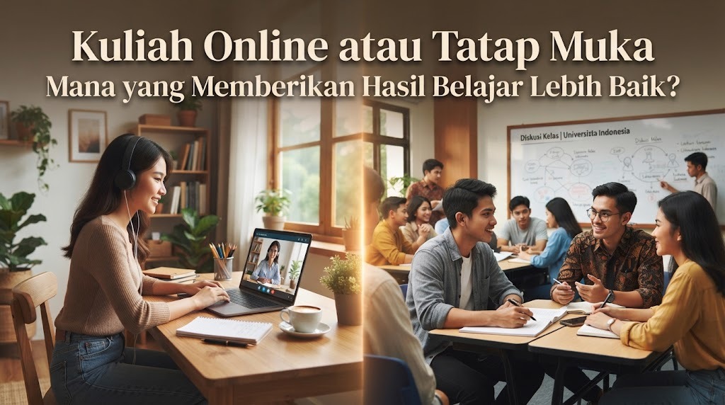 Kuliah Online atau Tatap Muka Mana yang Memberikan Hasil Belajar Lebih Baik?