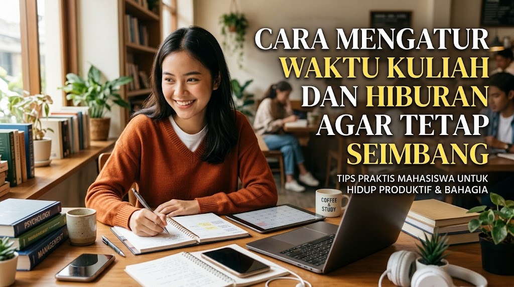 Cara Mengatur Waktu Kuliah dan Hiburan agar Tetap Seimbang