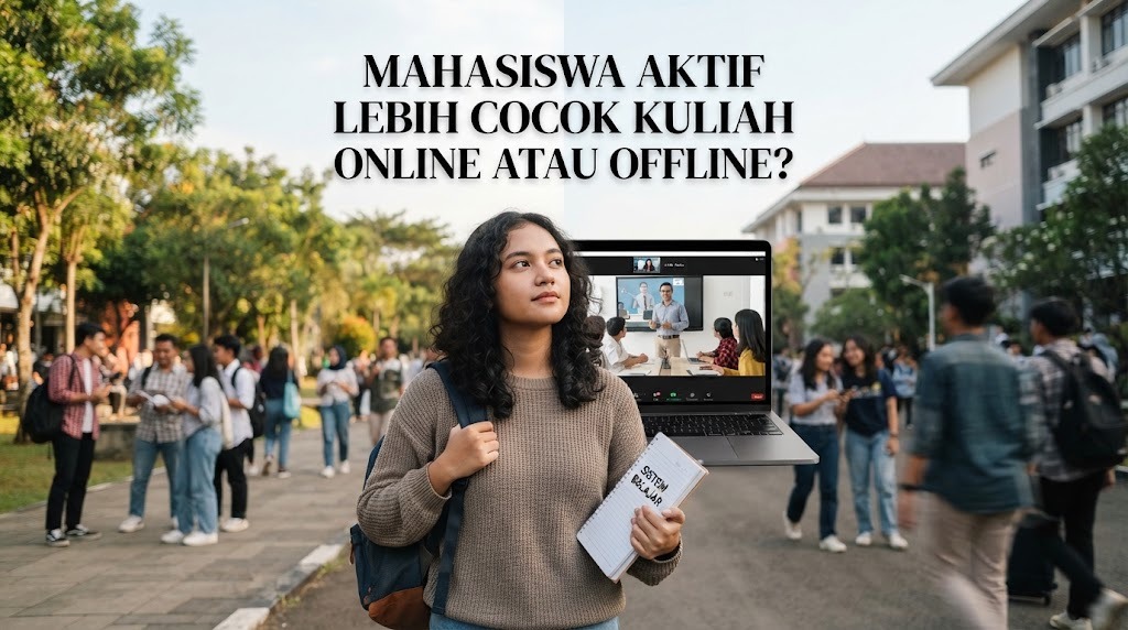Mahasiswa Aktif Lebih Cocok Kuliah Online atau Offline?