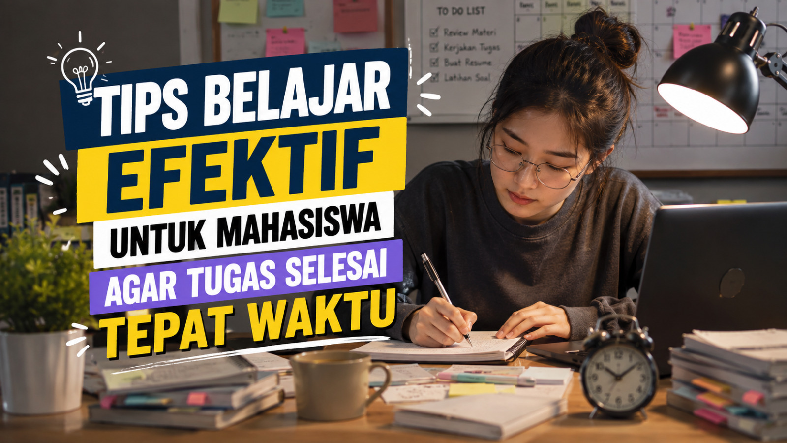 Tips Belajar Efektif untuk Mahasiswa agar Tugas Selesai Tepat Waktu