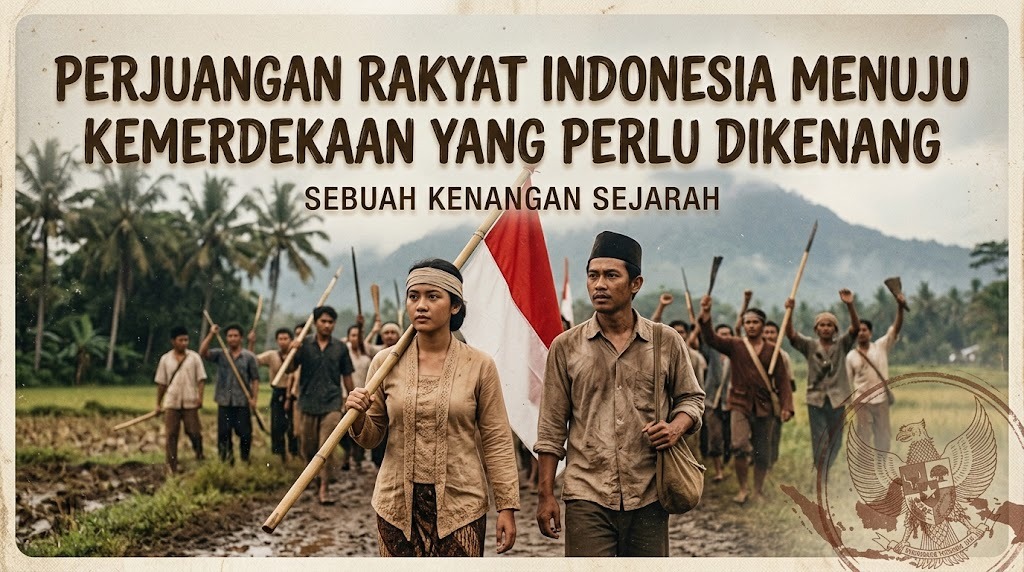 Perjuangan Rakyat Indonesia Menuju Kemerdekaan yang Perlu Dikenang