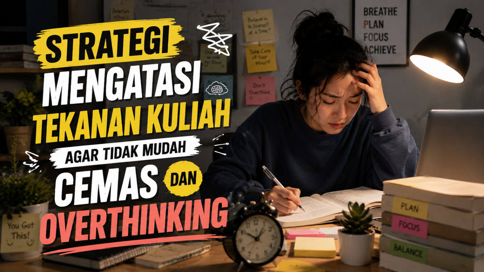 Strategi Mengatasi Tekanan Kuliah agar Tidak Mudah Cemas dan Overthinking