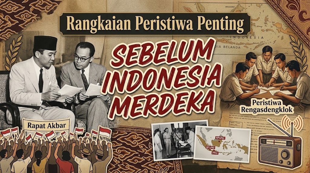Rangkaian Peristiwa Penting Sebelum Indonesia Merdeka