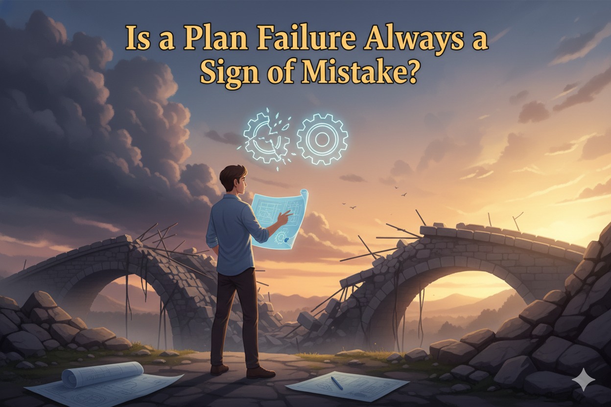 Is a Plan Failure Always a Sign of Mistake?