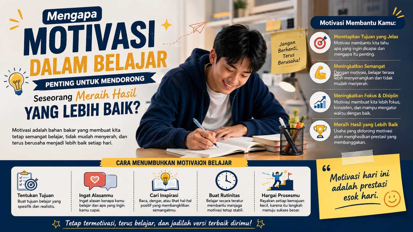 Mengapa Motivasi Dalam Belajar Penting Untuk Mendorong Seseorang Meraih Hasil Yang Lebih Baik?