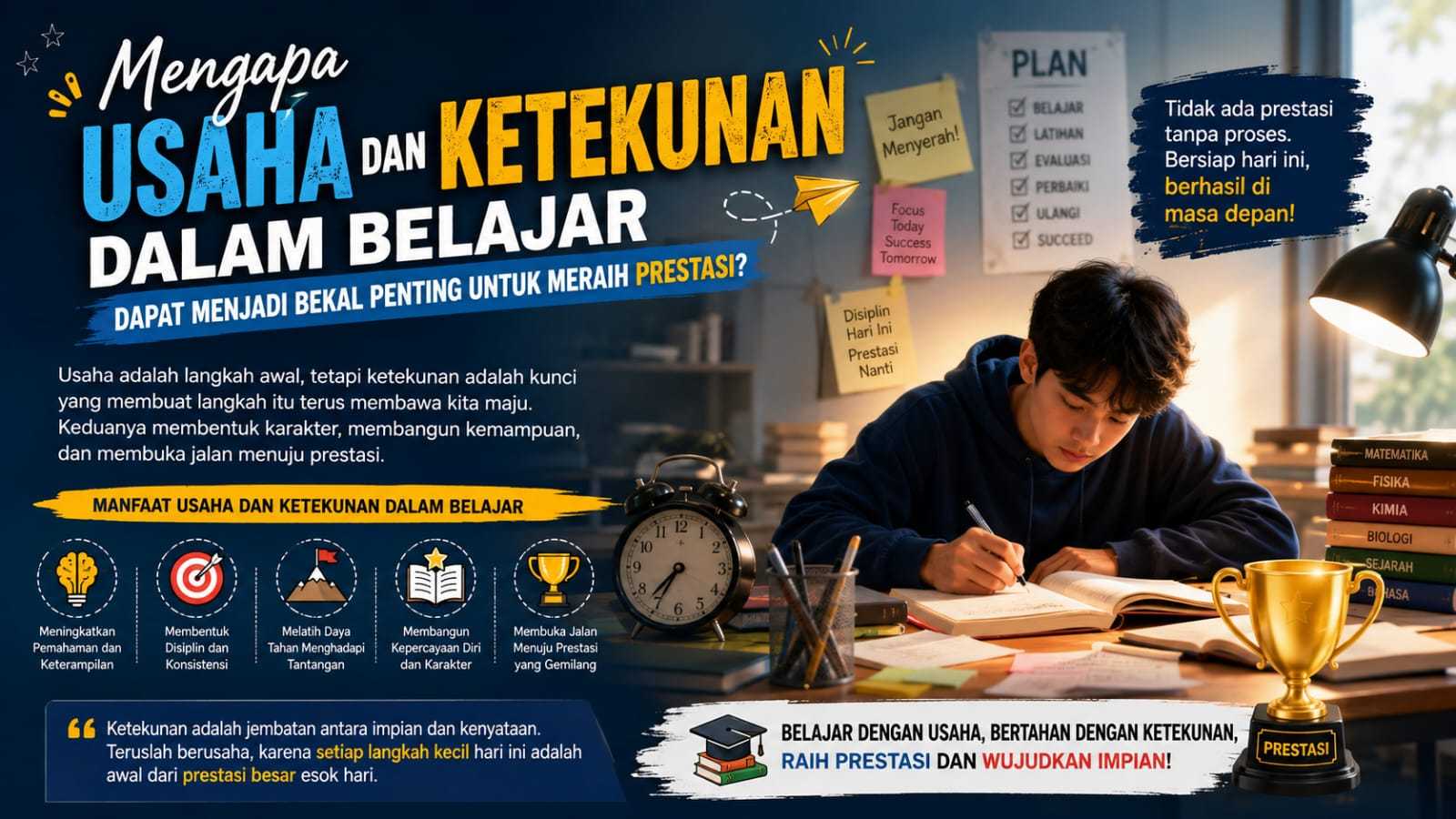 Mengapa Usaha Dan Ketekunan Dalam Belajar Dapat Menjadi Bekal Penting Untuk Meraih Prestasi?