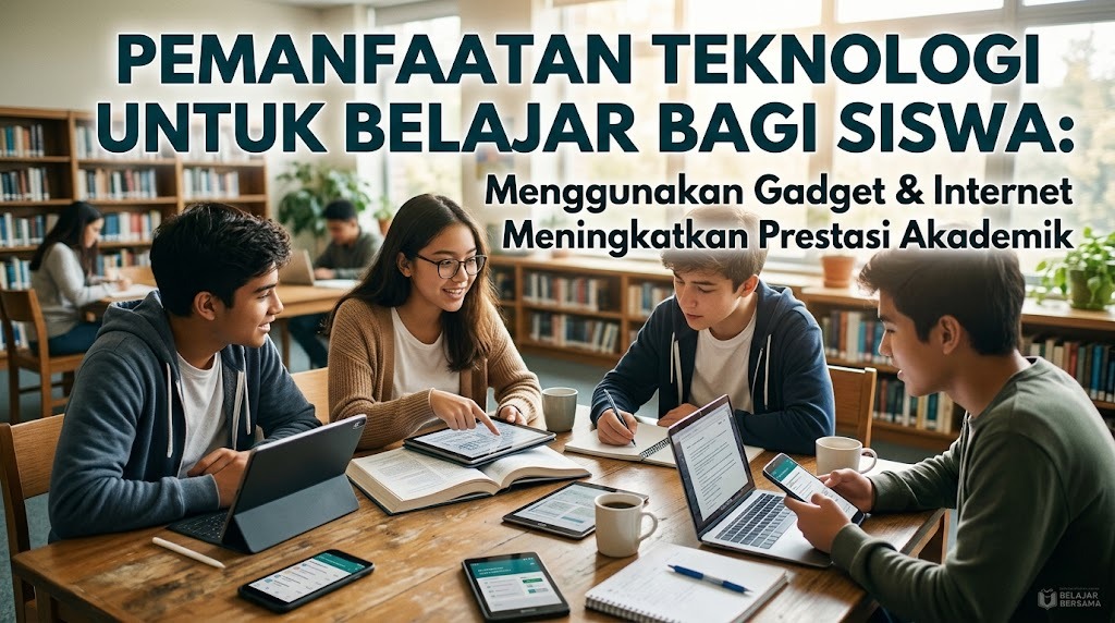 Pemanfaatan teknologi untuk belajar bagaimana menggunakan gadget dan internet untuk meningkatkan prestasi akademik
