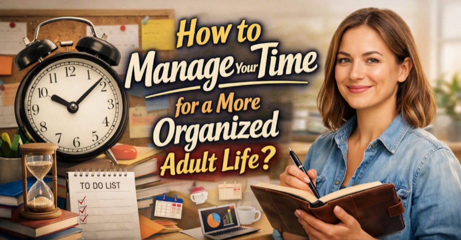 How to Manage Your Time for a More Organized Adult Life?