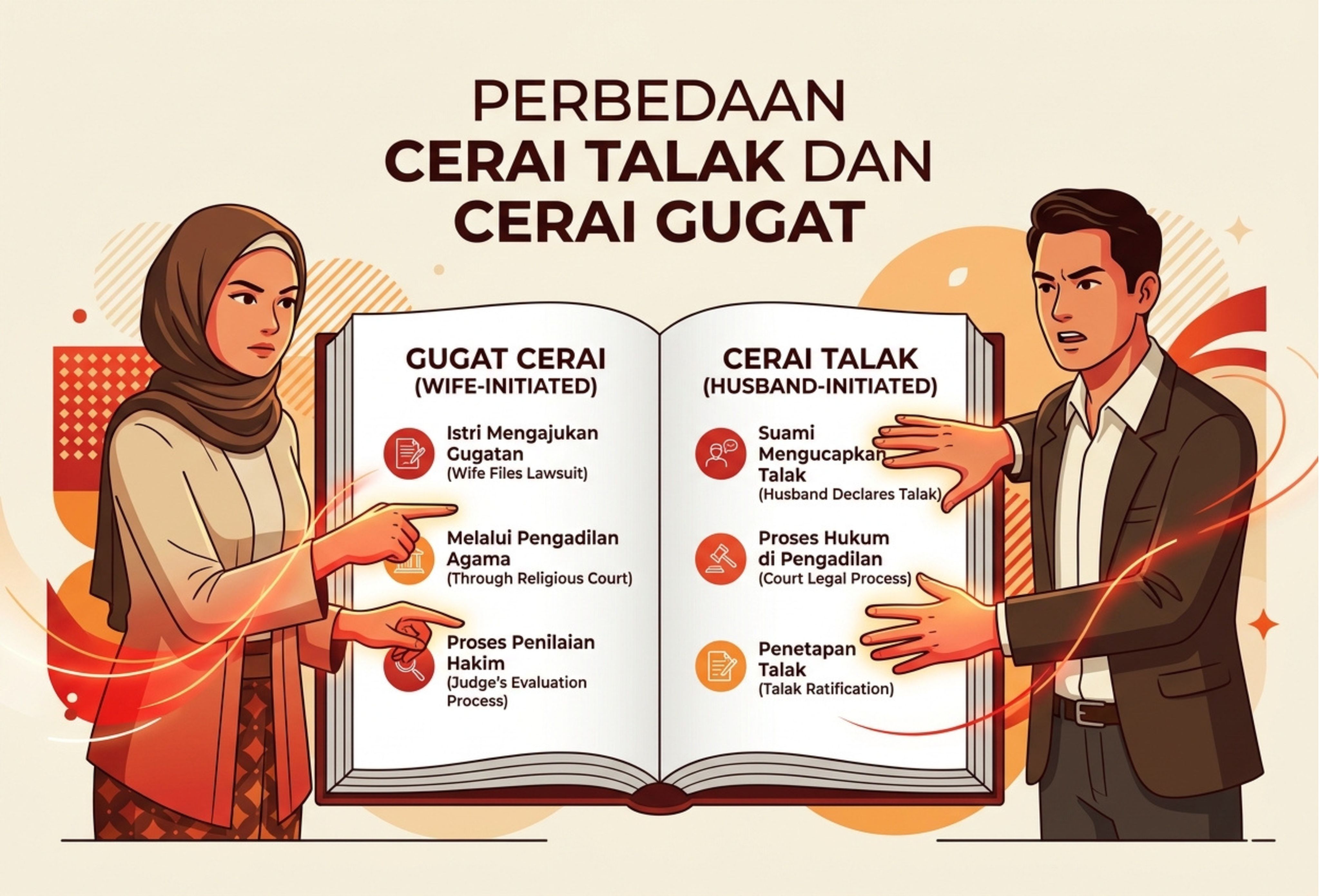 Perbedaan Cerai Talak dan Cerai Gugat