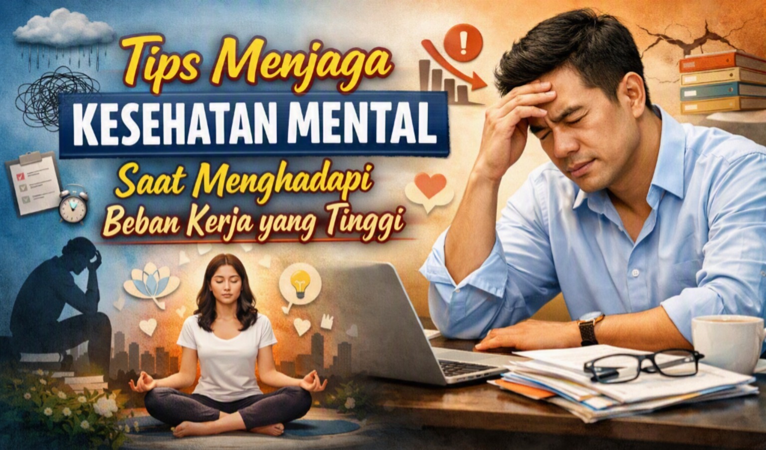 Tips Menjaga Kesehatan Mental Saat Menghadapi Beban Kerja yang Tinggi