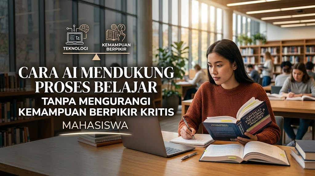 Cara AI Mendukung Proses Belajar Tanpa Mengurangi Kemampuan Berpikir Kritis Mahasiswa