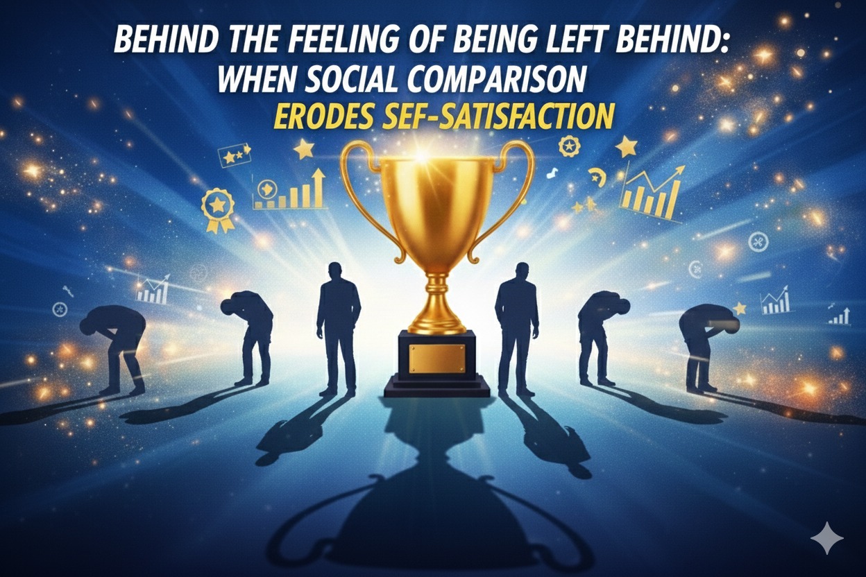 Behind the Feeling of Being Left Behind: When Social Comparison Erodes Self-Satisfaction
