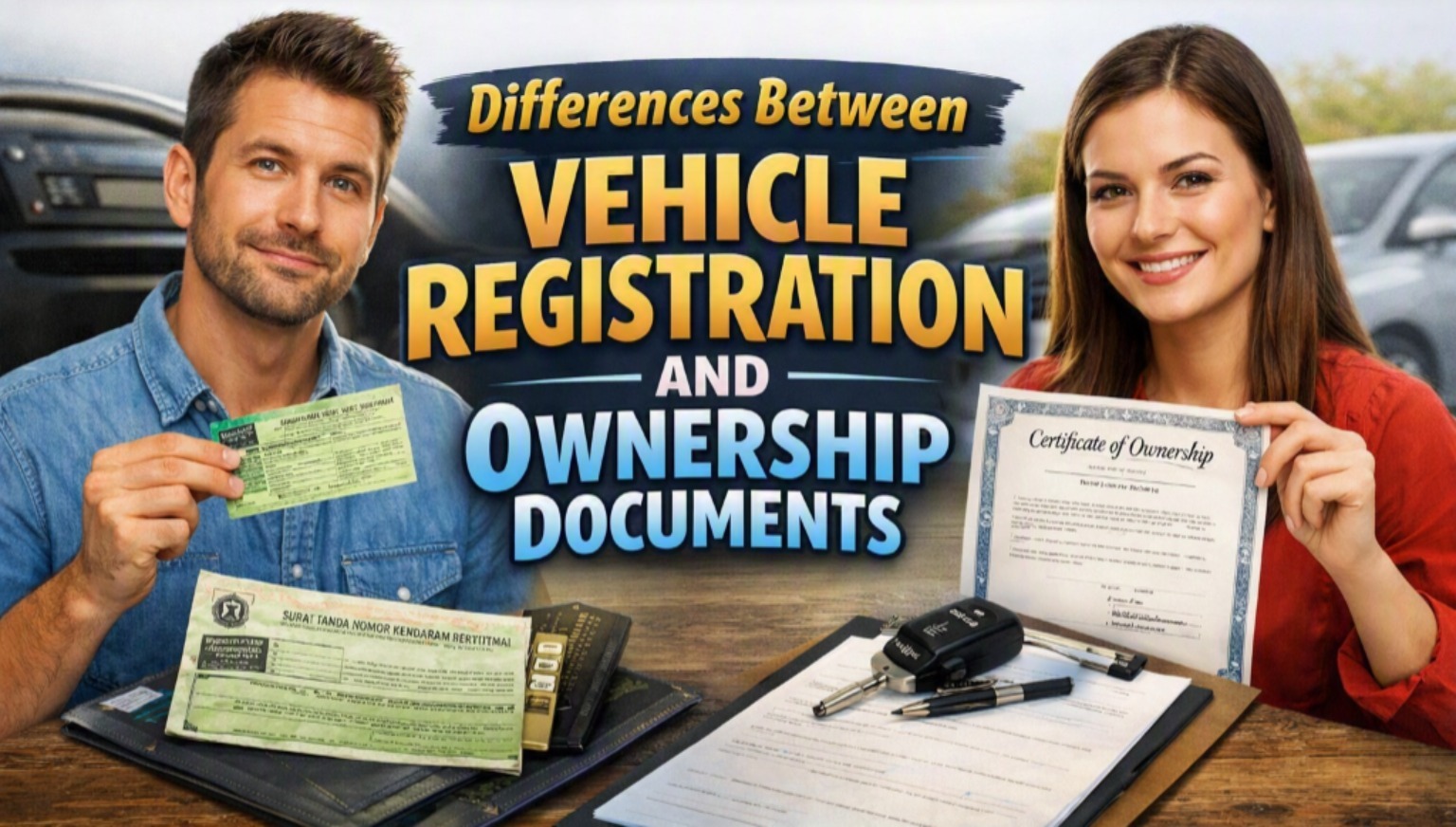 Differences Between Vehicle Registration And Ownership Documents