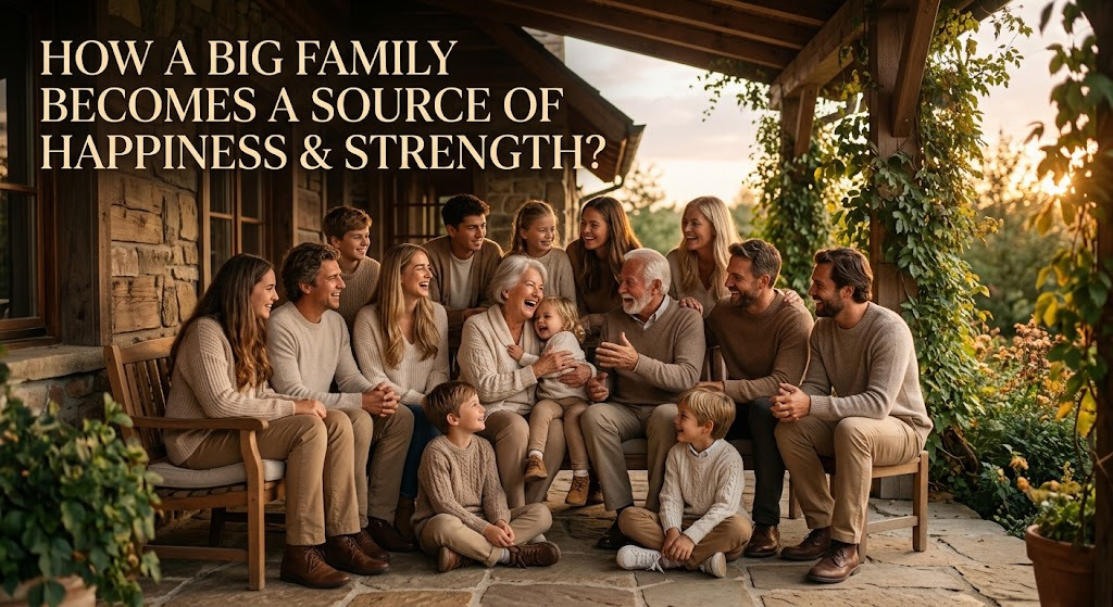 How a Big Family Becomes a Source of Happiness and Strength?