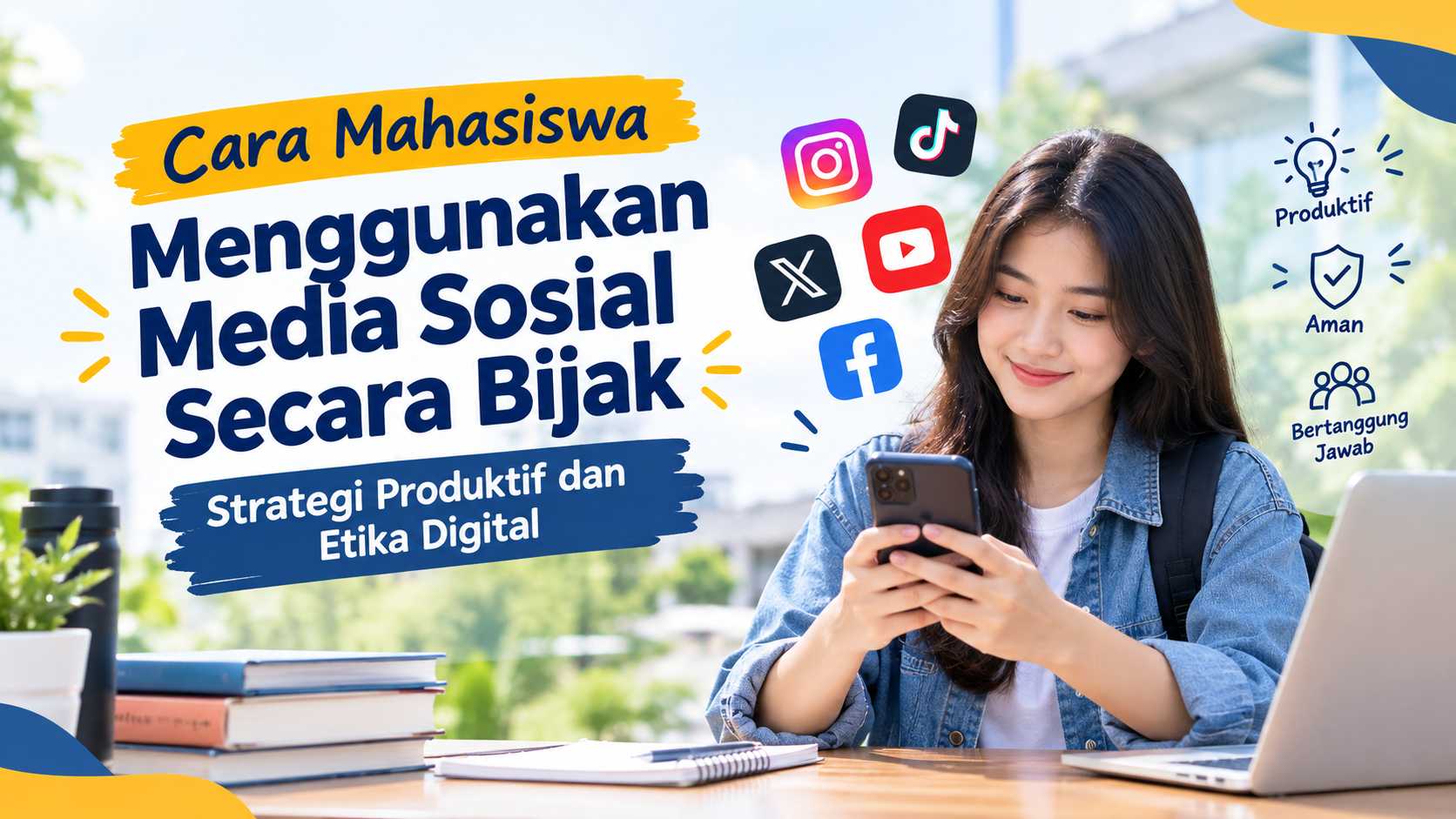 Cara Mahasiswa Menggunakan Media Sosial Secara Bijak Strategi Produktif dan Etika Digital