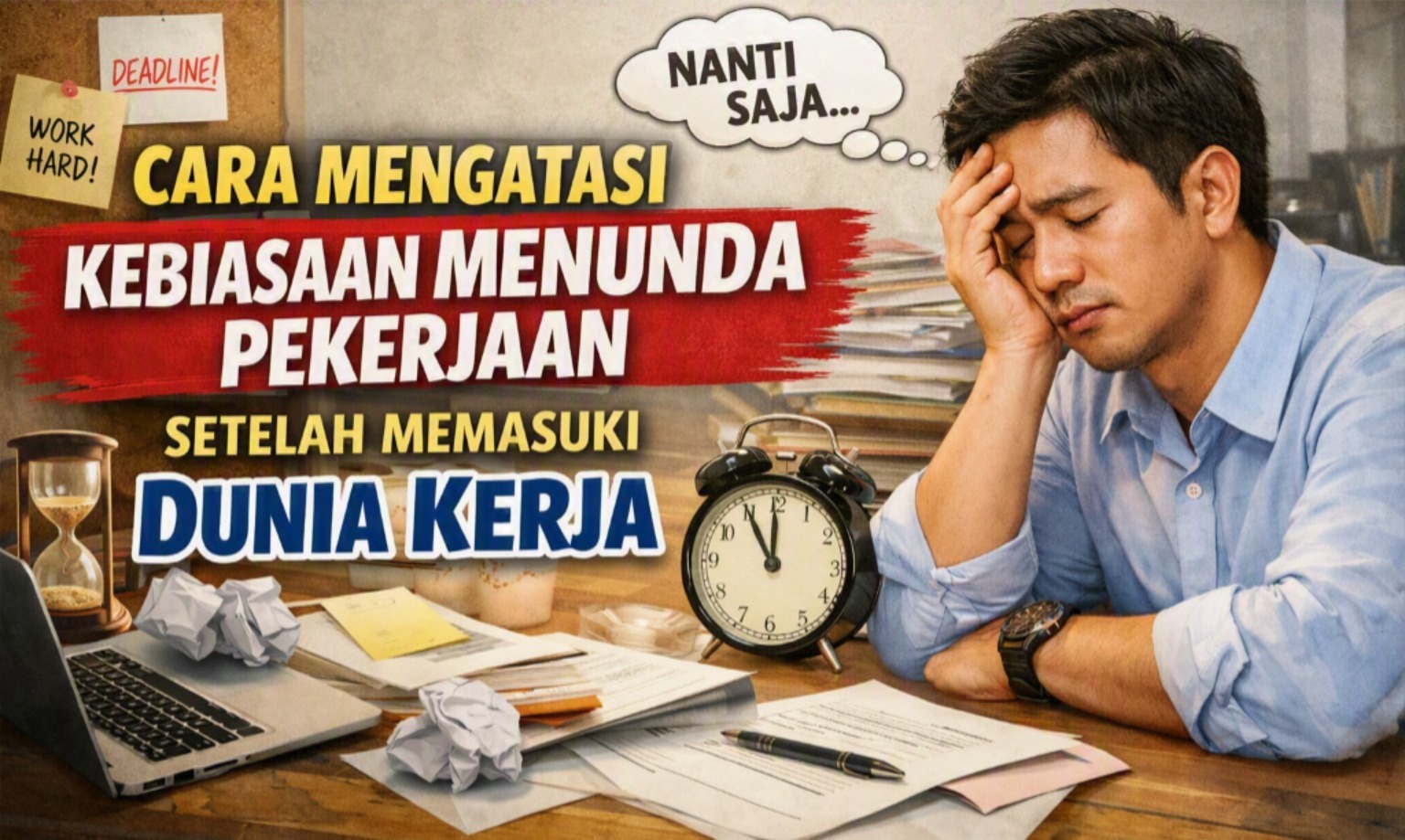 Cara Mengatasi Kebiasaan Menunda Pekerjaan Setelah Memasuki Dunia Kerja