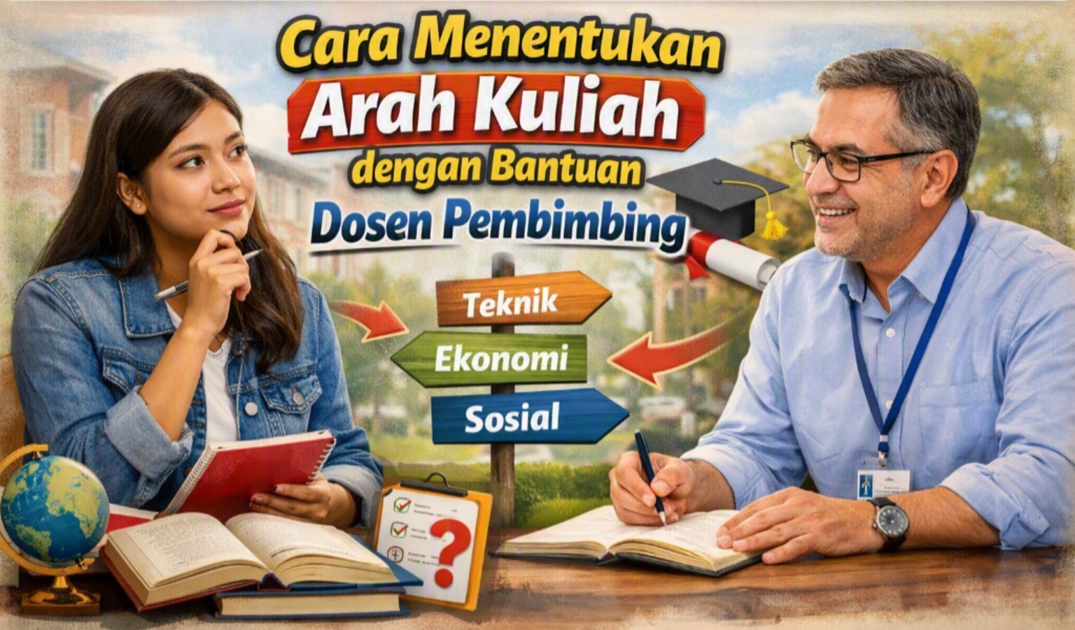 Cara Menentukan Arah Kuliah dengan Bantuan Dosen Pembimbing