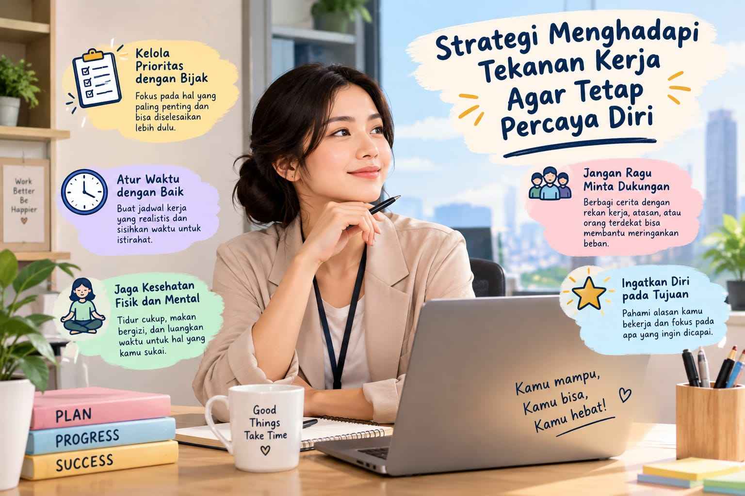 Strategi Menghadapi Tekanan Kerja Agar Tetap Percaya Diri