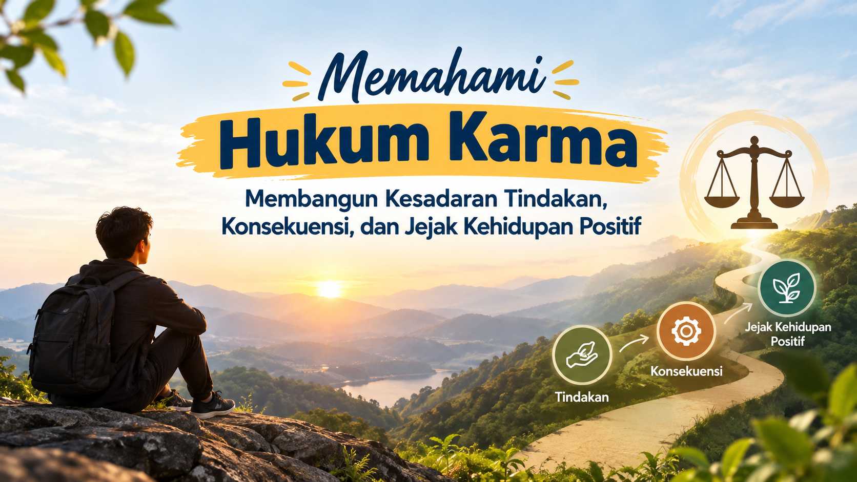 Memahami Hukum Karma Membangun Kesadaran Tindakan, Konsekuensi, dan Jejak Kehidupan Positif
