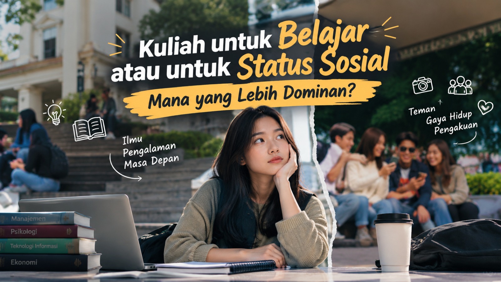 Kuliah untuk Belajar atau untuk Status Sosial Mana yang Lebih Dominan?
