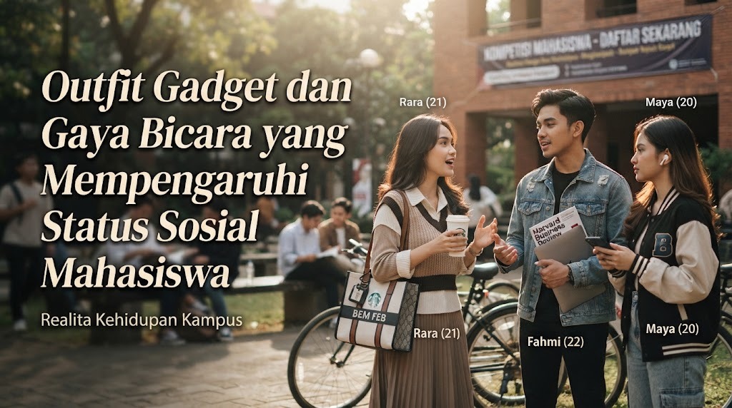 Outfit Gadget dan Gaya Bicara yang Mempengaruhi Status Sosial Mahasiswa