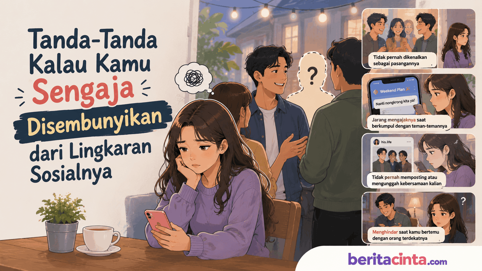 Tanda-Tanda Kalau Kamu Sengaja Disembunyikan dari Lingkaran Sosialnya