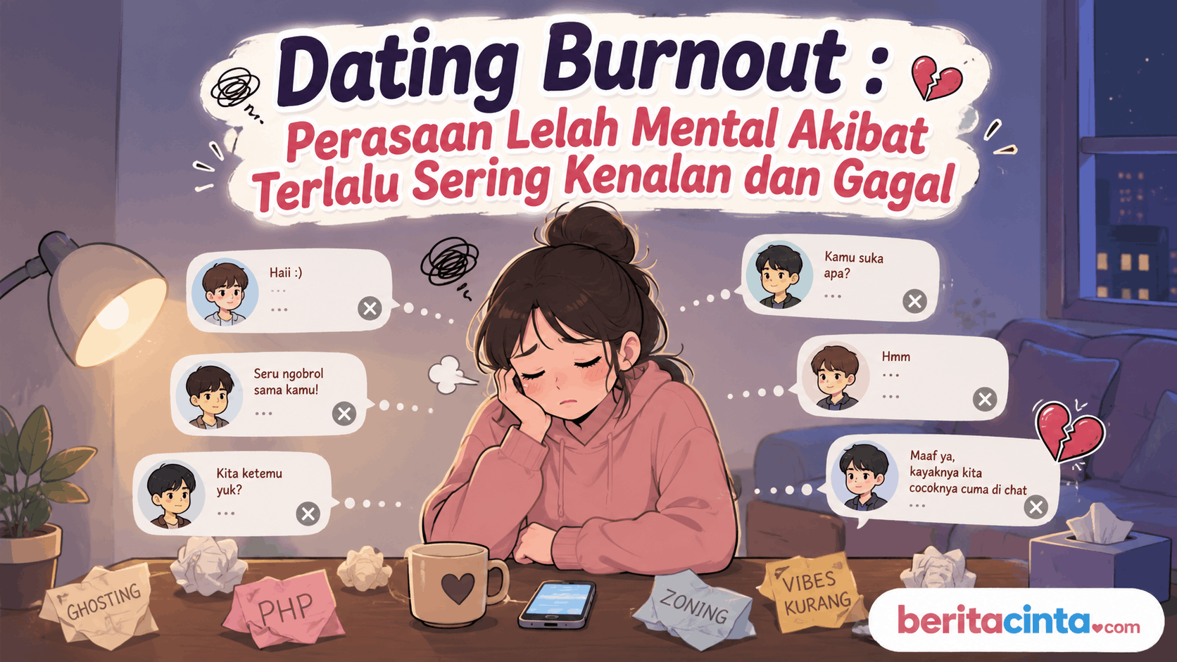 Dating Burnout : Perasaan Lelah Mental Akibat Terlalu Sering Kenalan dan Gagal