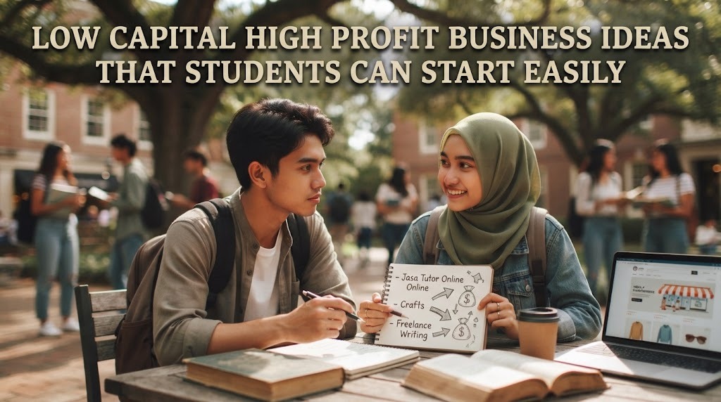 Low Capital High Profit Business Ideas That Students Can Start Easily