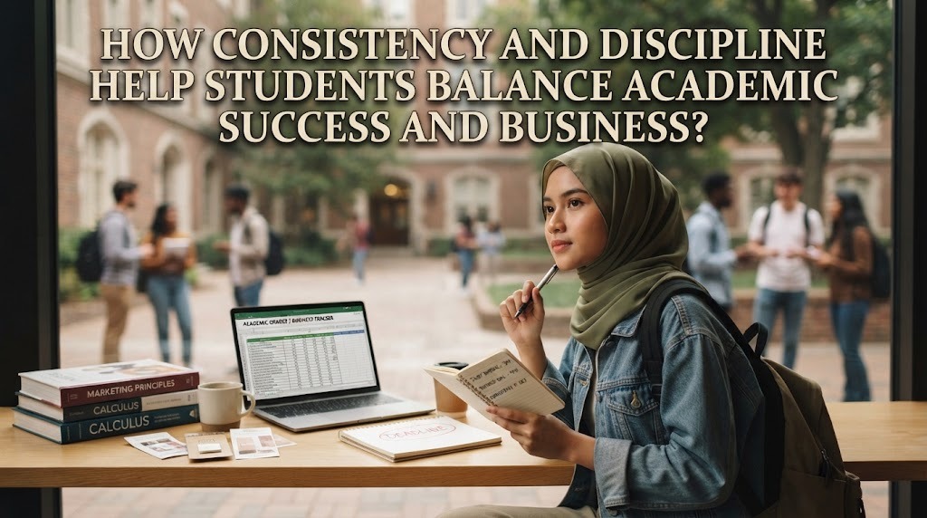 How Consistency and Discipline Help Students Balance Academic Success and Business?
