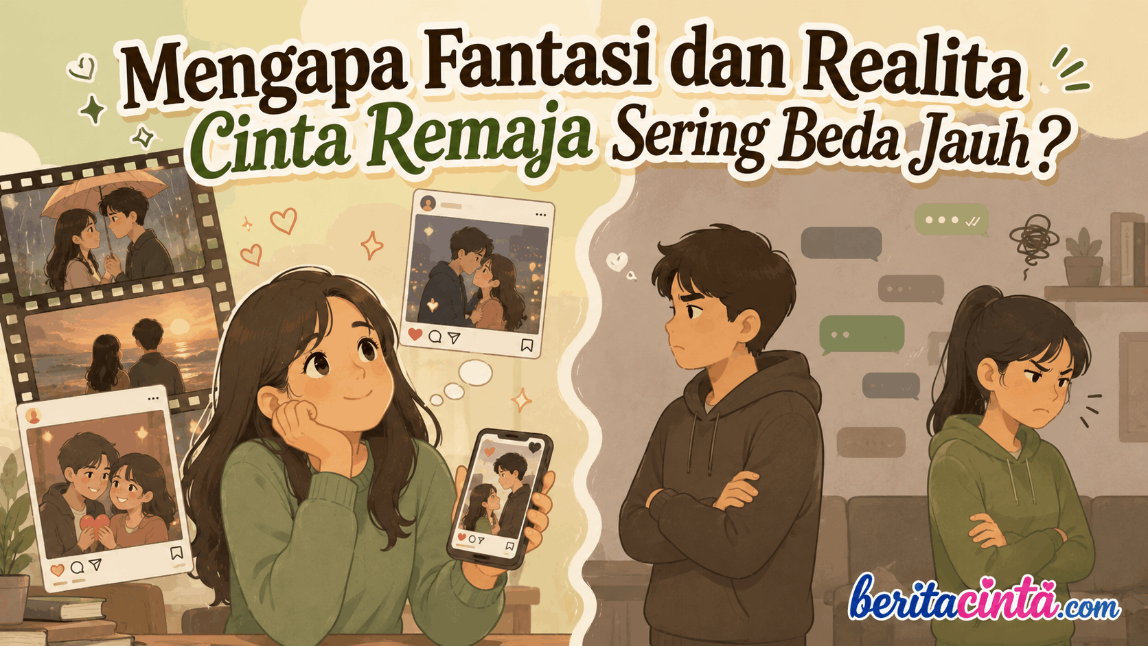 Mengapa Fantasi dan Realita Cinta Remaja Sering Beda Jauh?