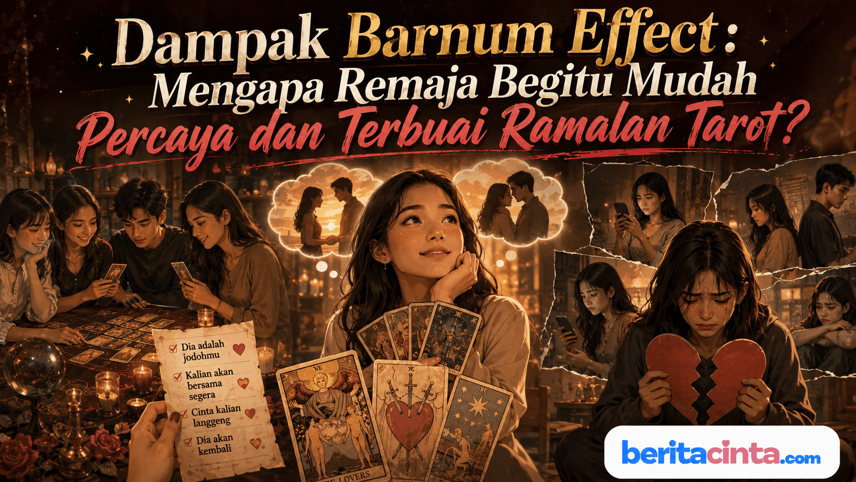 Dampak Barnum Effect: Mengapa Remaja Begitu Mudah Percaya dan Terbuai Ramalan Tarot?
